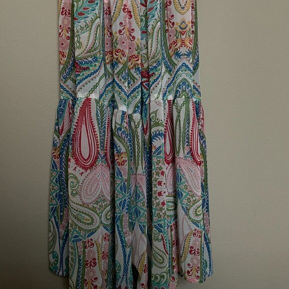 NY&Co, Petite, XS, Maxi, Paisley, Tiered Dress - Picture 6 of 8
